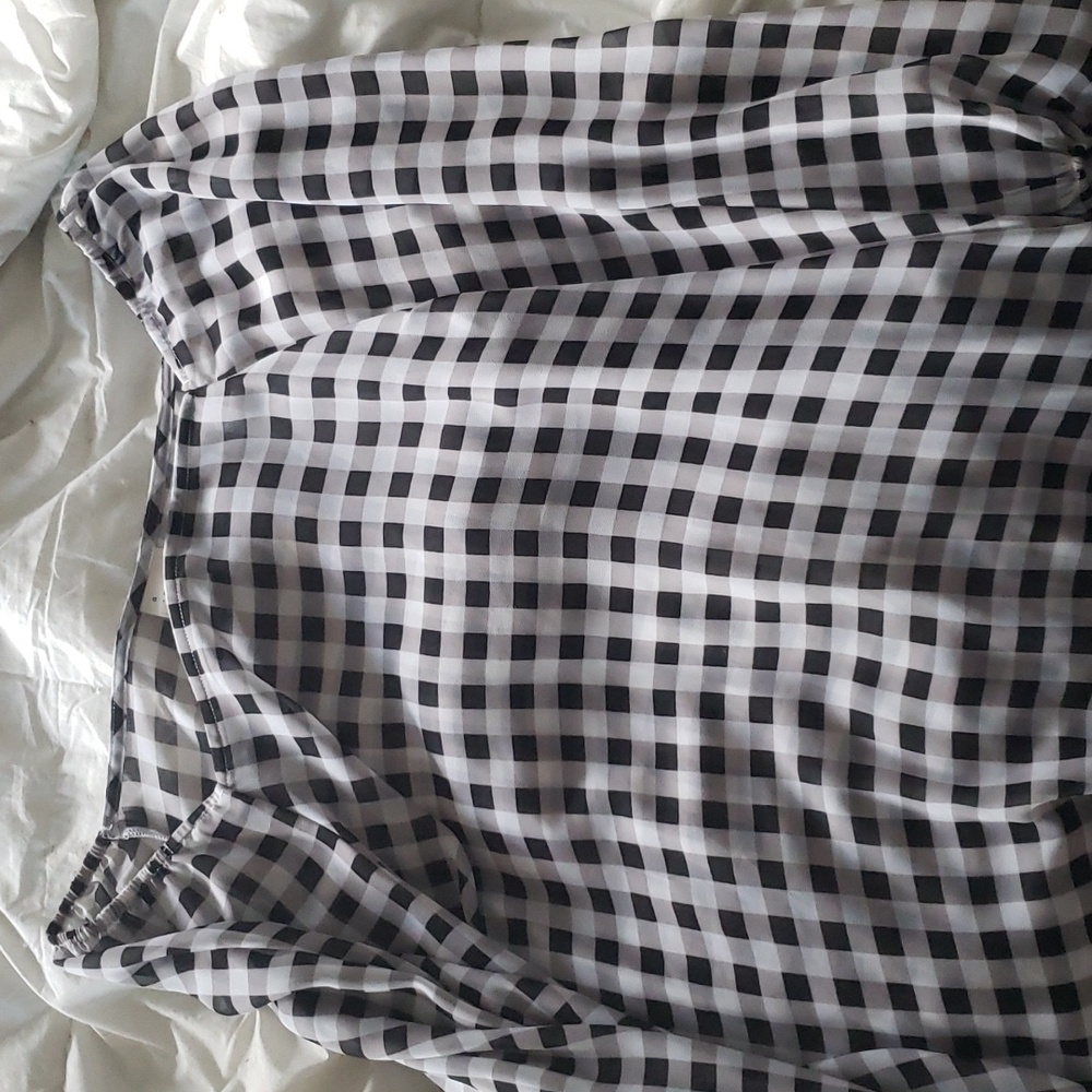 Women's shirt, size XL, black, grey and white